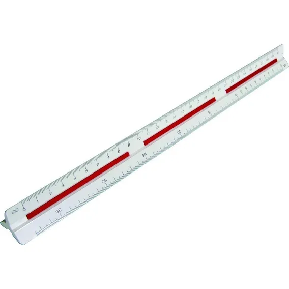 25 Escalímetros Triangular Profissional Trident 7830/1b Foto 1