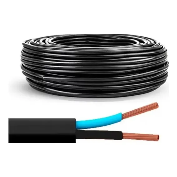25 Metros Fio Elétrico Cabo Pp 2 X 1,00mm 2 Vias Foto 1