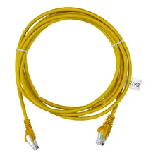 25 Pçs Patch Cord Rj45 Cat6 Cabo De Rede Utp 2,5m Amarelo Foto mini 1