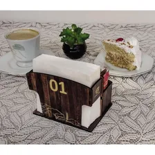 25 Porta Sachês E Guardanapos De Mesa Mdf Restaurante Café Foto mini 3