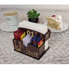 25 Porta Sachês E Guardanapos De Mesa Mdf Restaurante Café Foto mini 4