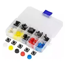 25 Push Button Chave Táctil Botão C/ Capas Coloridas 5 Cores 0 Foto mini  3