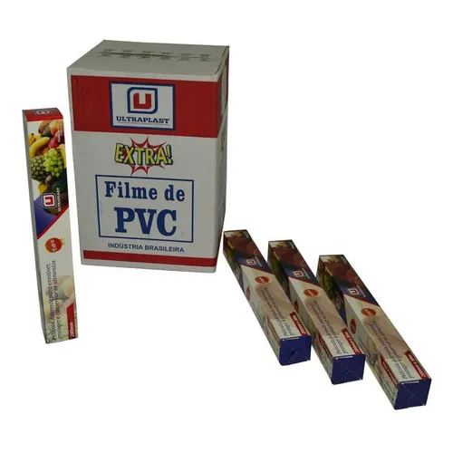 25 Rolos Filme Filmito De Pvc 28cmx30m - Ultra (1cx) Foto 1