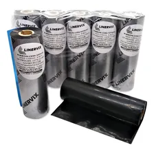 25 Rolos Ribbon Cera 110x91 Premium Preto Para Impressoras Argox 214 Elgin L42 E Pro Eltron Godex Sato Zebra Gt800 Foto mini 1