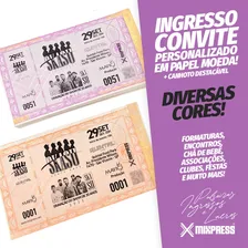 250 Ingressos Convite Festa Show Evento Personalizado Foto  mini 1