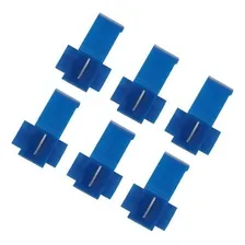 250pçs Conector Derivação Emenda Cabos Fios Azul 1,5 A 2,5mm Foto mini  3