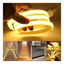 25mts Mangueira Fita Led Cob Ip67 280leds 18w Por Metro Cor Da Luz Branco Quente 3000k Tensão De Operação Escolher 110v Foto mini 3