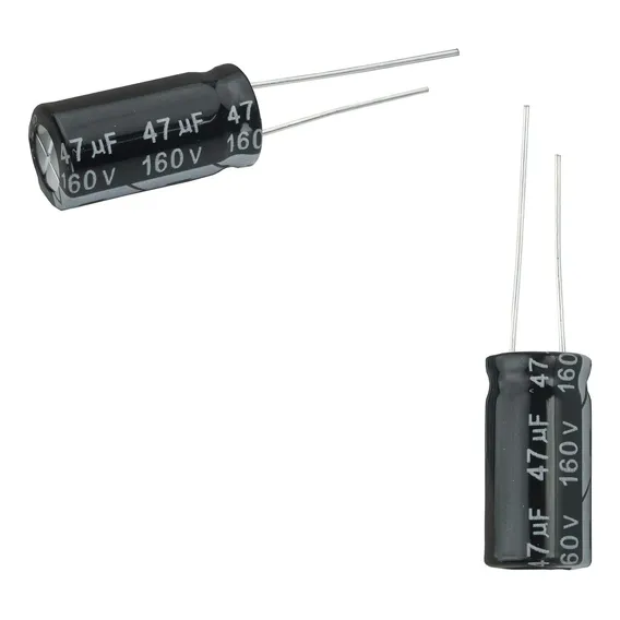 25x Capacitor Eletrolítico 47uf X 160v 105º Kit C/25 Peças Foto 1