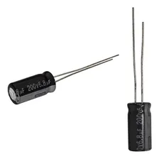 25x Capacitor Eletrolítico 6,8uf X 200v 105º Kit C/25 Peças Foto mini 1