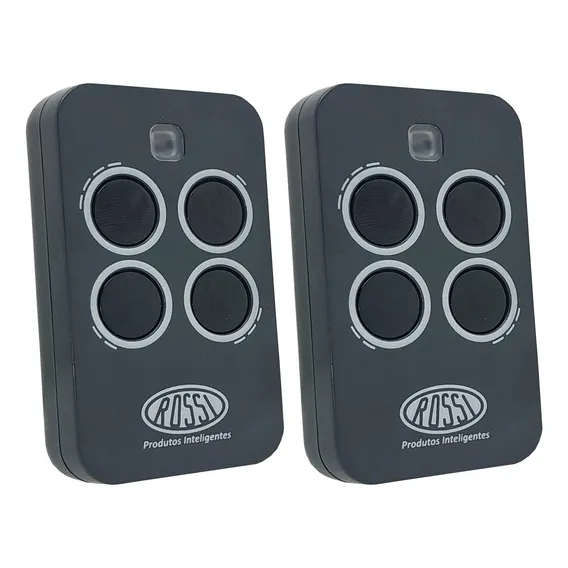 2pcs Controle Remoto Motor De Portão Tx Quattro Rossi 433mhz Cor Cinza-escuro Foto 1