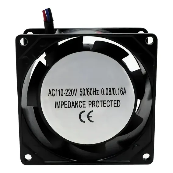2pcs Ventilador Cooler Ventoinha Fan 80x80x38 110v 220v Led N/a Foto 1