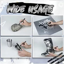 2un Caneta Marcador Liquid Chrome Paint Marker Cromo Líquido Cor Prata Foto mini 4