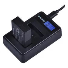 2x Bat Eria Lpe17 Carregador Duplo Lcd Canon T6s T6i T7i M3 Foto mini 4