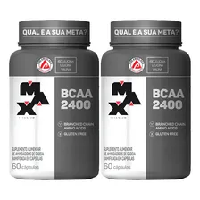 2x Bcaa 2400 - 60 Cápsulas - Max Titanium Sabor Natural Foto  mini 1