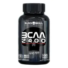 2x Bcaa 2400 Black Skul - 100 Tabs - Ganho De Massa Muscular Sabor Sem Sabor Foto mini  2