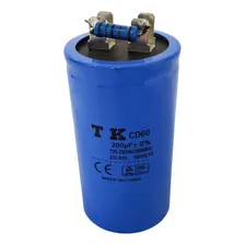 (2x) Capacitor De Partida Cd60 200uf 220-250v 40x80mm Foto mini 1