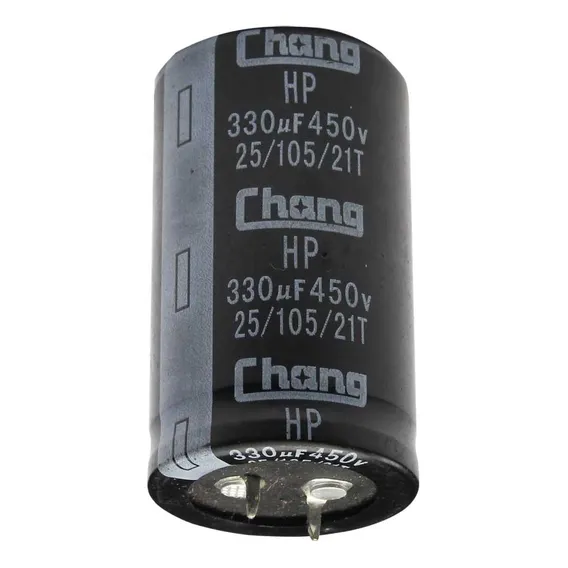 2x Capacitor Eletrolítico 330uf X 450v - 105 Graus Foto 1