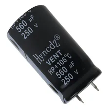 2x Capacitor Eletrolitico 560x250v-105 Graus Foto  mini 1