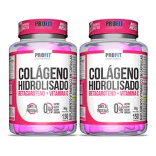 2x Colágeno Hidrolisado Betacaroteno+vit C 150 Caps - Profit Sabor Sem Sabor Foto mini 1