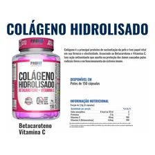 2x Colágeno Hidrolisado Betacaroteno+vit C 150 Caps - Profit Sabor Sem Sabor Foto mini 3