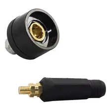 2x Conector Engate Rapido Cabo Solda Macho +fêmea Painel 9mm Foto mini 2