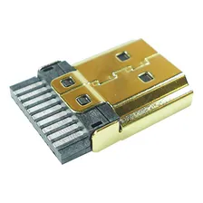 2x Conector Solda Hdmi Para Cabo Montagem Com Solda Foto mini 4