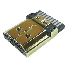 2x Conector Solda Hdmi Para Cabo Montagem Com Solda Foto mini  3