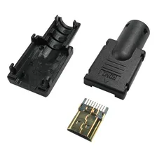 2x Conector Solda Hdmi Para Cabo Montagem Com Solda Foto mini  2