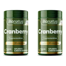 2x Cranberry green Bionatus 500mg 60 caps sem sabor Foto  mini 1