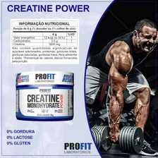 2x Creatina Micronizada Powder Pura - 90g Cada - Profit Labs Sabor Sem Sabor Foto mini 4