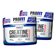 2x Creatina Micronizada Powder Pura - 90g Cada - Profit Labs Sabor Sem Sabor Foto mini 1