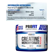 2x Creatina Micronizada Powder Pura - 90g Cada - Profit Labs Sabor Sem Sabor Foto mini 3