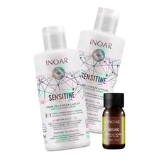 2x Creme Limpeza Capilar Sensitine + Botanic Oil 30ml Inoar Foto mini 1