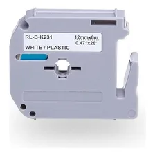 2x Fita Rotulador Para Brother Pt70 Pt80 Pt90 Mk231 12mm Cor Branco Foto mini 2