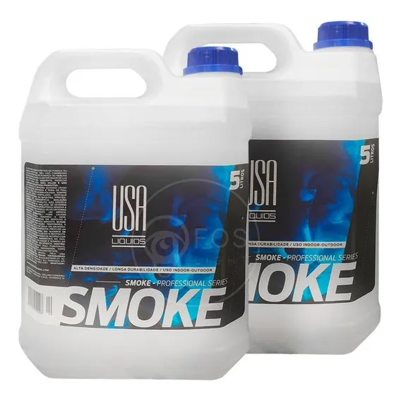 2x Líquido Máquina De Fumaça Fluido Usa Smoke Pro 5 Litros Cor Água 110v/220v Foto 1