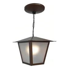 2x Luminária Pendente De Teto Lustre Colonial L4c Marrom 110V/220V Foto mini 1