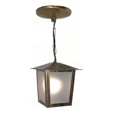 2x Lustre Pendente Colonial Quadrado L2c Ouro Velho Cor Dourado 110V/220V Foto mini 3