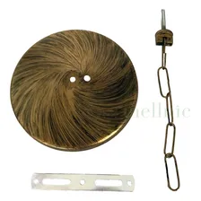 2x Lustre Pendente Colonial Quadrado L2c Ouro Velho Cor Dourado 110V/220V Foto mini 2