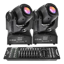 2x Mini Spot Led Moving Head 30w + Mesa Controller 192 Dmx 110V/220V Foto mini 1
