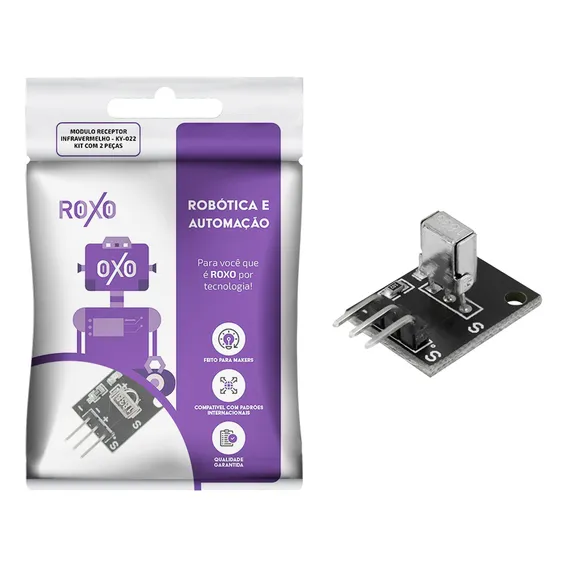 2x M贸dulo Receptor Infravermelho Ky-022 - Roxo Foto 1