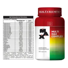 2x Multivitaminico Multimax Complex 90 Cáps - Max Titanium Sabor Sem Sabor Foto mini 2