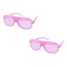 2x Óculos Led Rosa Cyberpunk Festa Tiktok Balada Neon Foto mini 1
