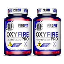 2x Oxy Fire Pro - 60 Capsulas Cada - Profit Labs Sabor Sem Sabor Foto mini 2