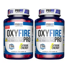2x Oxy Fire Pro - 60 Capsulas Cada - Profit Labs Sabor Sem Sabor Foto mini 1