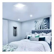 2x Painel Plafon Led 18w Quadrado Sobrepor 4000k Neutro Foto mini  3