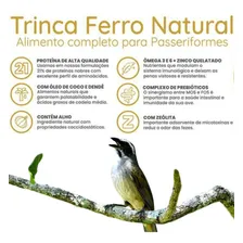 2x Ração Extrusada Trinca Ferro Natural Nutribiótica 300g Super Premium - Torneiro Manutenção e Reprodução Foto mini  2
