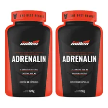 2x Termogênico Adrenalin 60 Cápsulas Cada - New Millen Sabor Sem Sabor Foto  mini 1
