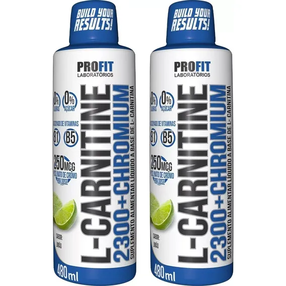 2x Termogênico L-carnitina Líquida Açaí Com Guaraná - Profit Sabor 2x Açaí Com Guaraná Foto 1