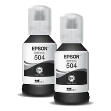 2x Tinta Epson T504 L6161 L4160 L6191 L6171 Preta Foto mini 1