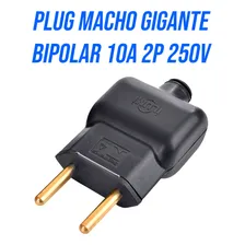 2x Tomada Macho 20a Plug Plugue 2p 250v Antichama Ilumi Pto Foto mini  2